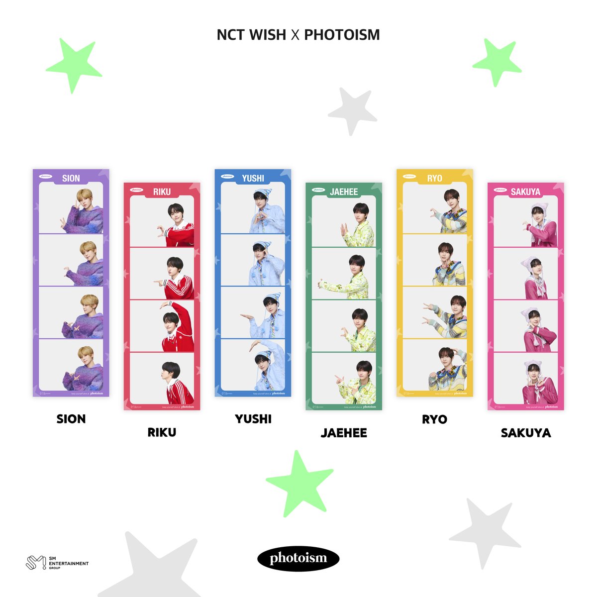 NCTWISH 全員分 直筆サイン入り フォトフレーム PHOTOISM X NCT WISH ARTIST FRAME OPEN ! 「NCT WISH」 の
