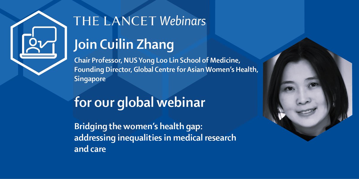 Join Cuilin Zhang for a panel discussion examining how cutting-edge research on diseases in women over their life course and across generations can help maintain their health into older age. 

Register: hubs.li/Q02R6z8Z0
🗓️ Nov 5, 14:30 GMT/09:30 EST