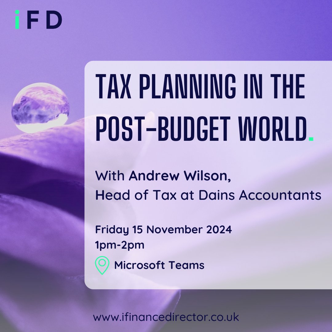 iFDfds's tweet photo. Join us for the upcoming iFD community event: 'Tax Planning in the Post-Budget World', featuring expert insights from Andrew Wilson, Head of Tax at @dainsacc.
π
Friday 15 November 2024
π https://t.co/3BGTkjpk9g
#iFDCommunity #DainsAccountants #Budget #Budget2024 https://t.co/HkDNeOQpeX