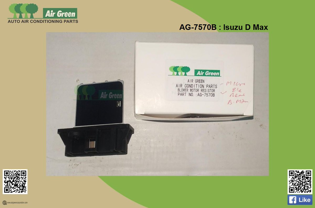 AirGreenCorp_'s tweet image. Dear All
Introducing Today Isuzu D Max Resistance !!
Buy The Best , Forget The Rest .
#Airgreen #AutoAircon #autoairconditioning #radiators #heatercore #india #aftermarket #tempotraveller
#suzuki #hyundai #hanon #sanden #Mahle #behr #pvl #tata #mahindrarisechallengendra #GMP #fo