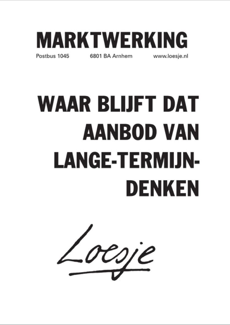 Hoe ziet jouw organisatie of jullie bedrijfstak eruit over 15 jaar? Helder nadenken over 2040 of 2050? Dan moet je bij de fabriek zijn: hét denkbedrijf voor heldere argumentatie en strategie. 
argumentenfabriek.nl 
langetermijndenktank.nl
toekomstnederland2040.nl