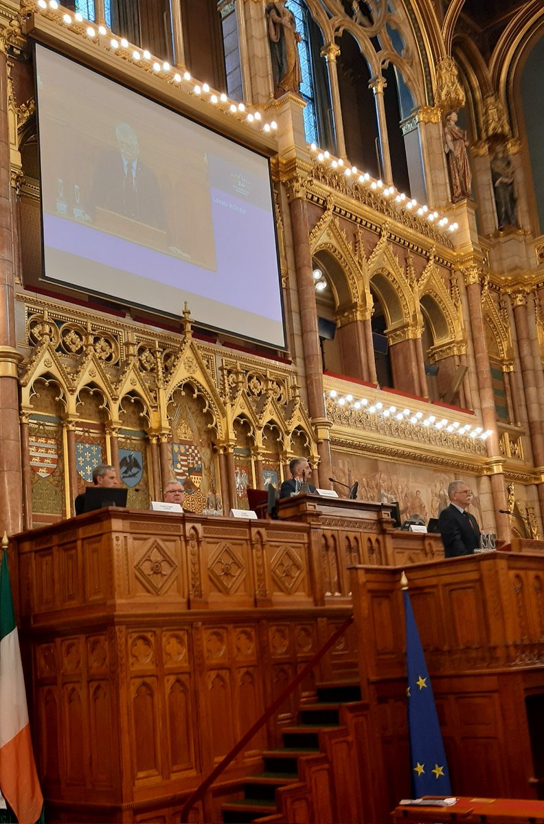 IPEXEU's tweet photo. Opening speech of H.E. Mr. László Kövér, Speaker of the Hungarian National Assembly, at the LXXII COSAC in Budapest #COSAC #IPEXEU https://t.co/BbdKjkqiwN