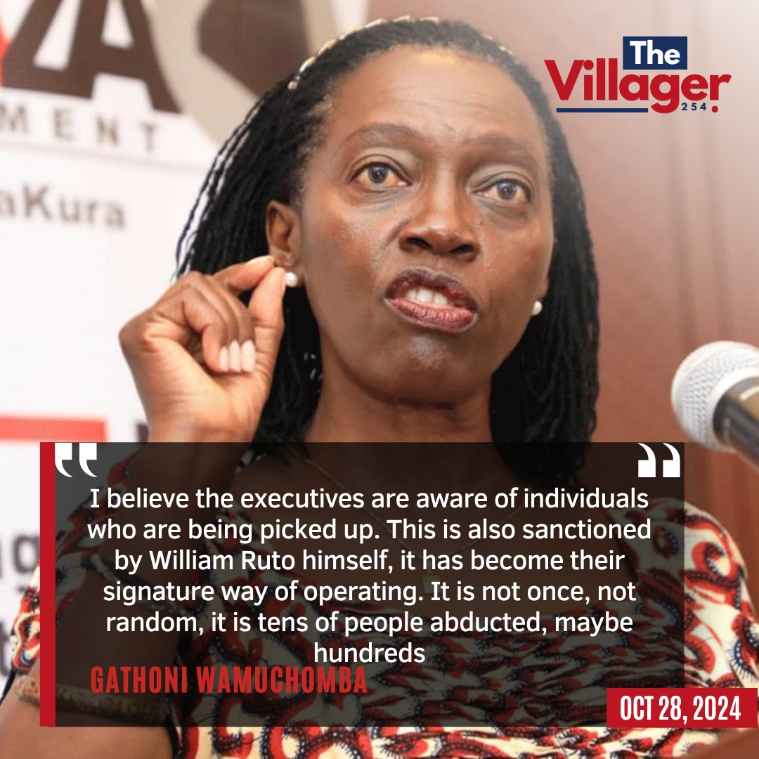 I believe the executives are aware of individuals who are being picked up. This is also sanctioned by William Ruto himself - Martha Karua

Ndumberi Maina Njenga INEOS Thomas Partey Iran Millicent Omanga #FreeBonifanceMwangi Mungiki #FreeAoko