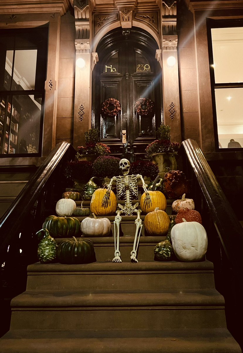 To mark #Samhain / #Halloween here are some
more of my favourites from #Brooklyn &amp; #Manhattan And an excuse to photograph some lovely houses! #brownstones. #ghosts #spiders #skeletons #witches #bats #pumpkins #NYC