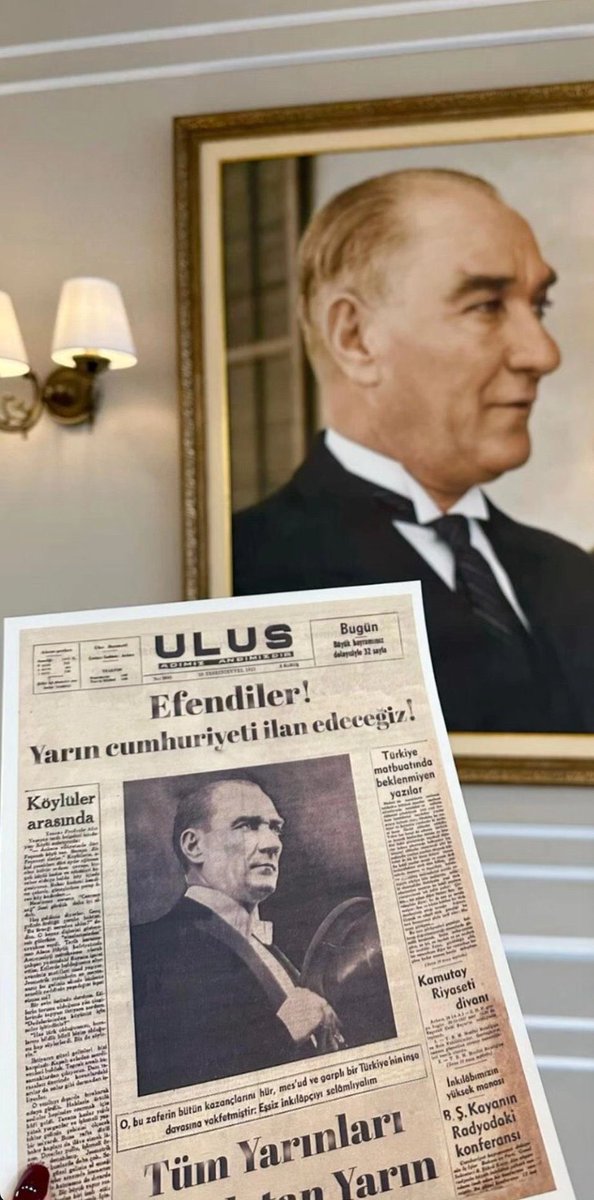 Bizlere sunduğun bu büyük emanete ölene kadar sahip çıkacağız ATAM.

#sözveriyoruz.
#Cumhuriyet101Yaşında 
#CumhuriyetBayramı