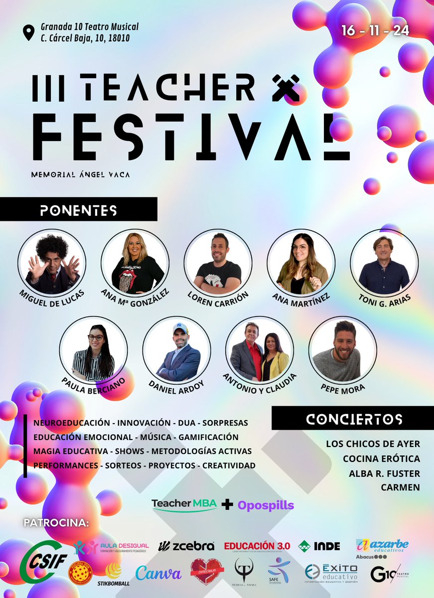 Entradas CASI agotadas 💃 🎹 😎 : teachermba.com/teacherfestival