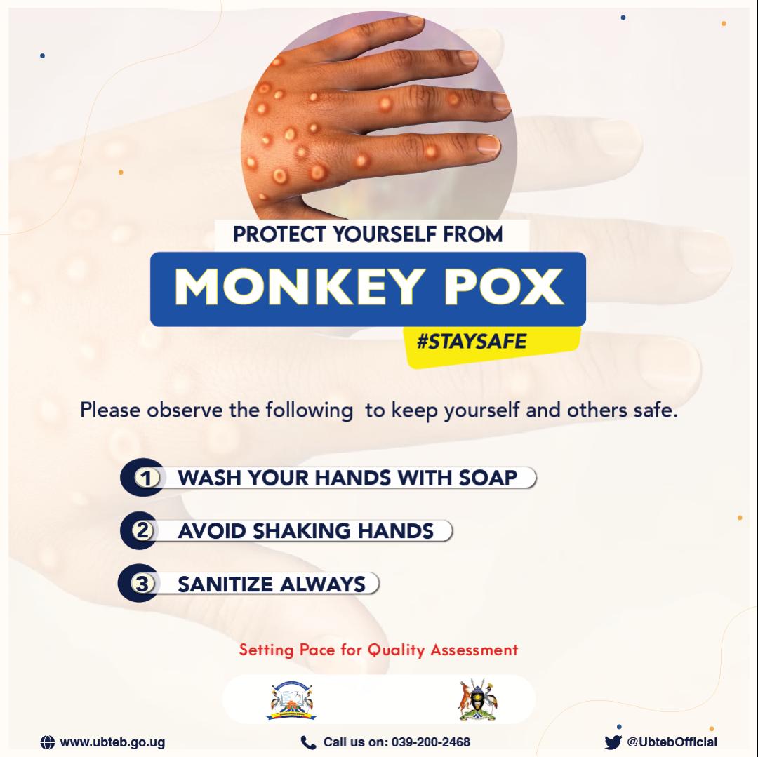 There are 19 districts with confirmed cases of Mpox and Kampala is among them. 
Protect yourself from MPox.

Stay safe.
It is our responsibility.