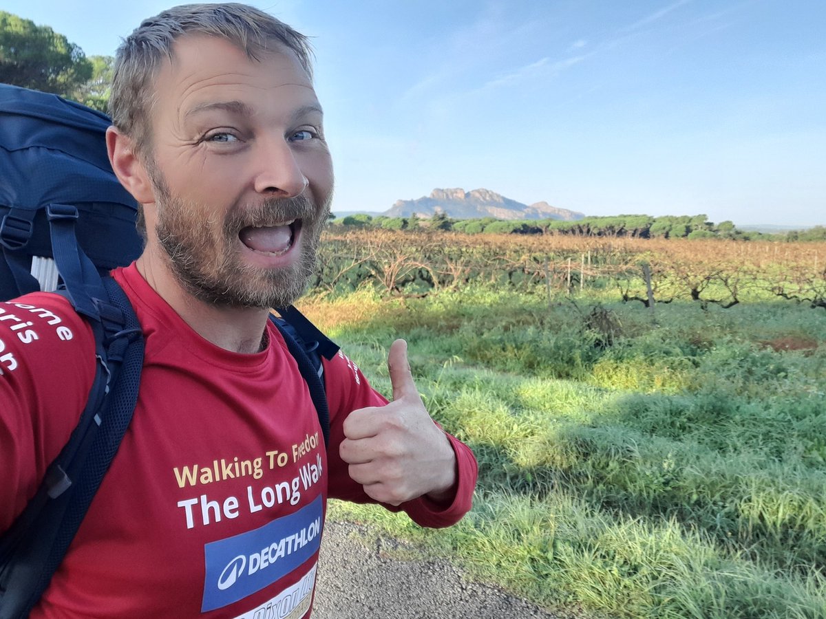 LongWalk2024's tweet photo. Day 26 

Good morning friends and everyone in #frejus 

Slept well and got blue sky with no rain planned for today so looks to be good walk.

Have a fantastic Monday 

@bethanychtrust

https://t.co/r9UttnrnJG https://t.co/sE4LQZCZ55