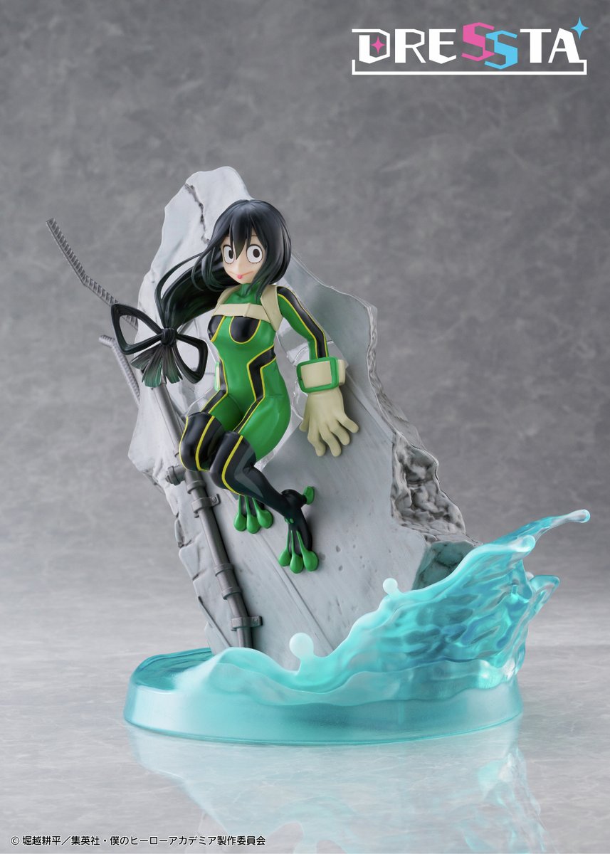僕のヒーローアカデミア　ヒロアカ　蛙水梅雨　フィギュア　dressta 予約受付中／ 「＃僕のヒーローアカデミア ＃DRESSTA ＃蛙吹梅雨」 新