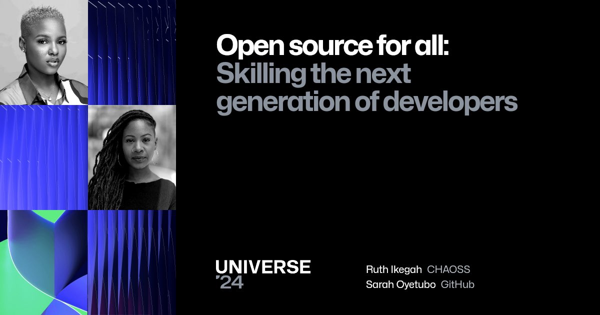 IkegahRuth's tweet photo. I have had a lot of dreams come true for me this year, this is literally the most exciting one. 

This week I am in San Francisco speaking and attending @githubuniverse 🤩🤩. I will be talking about why skilling the next generation of developers is important and how open source can help sharing the real life examples from @AllInOpenSource Africa. 

I have been doing a lot with the GitHub team and they have given me a platform over the years to do my best work and grow. It is most delightful that I get to meet them all in person and give them a lot of hugs ❤️.

Also big flex, I’m on the home page of GitHub universe listed as a Star speaker and an expert 🥹

#GitHubUniverse