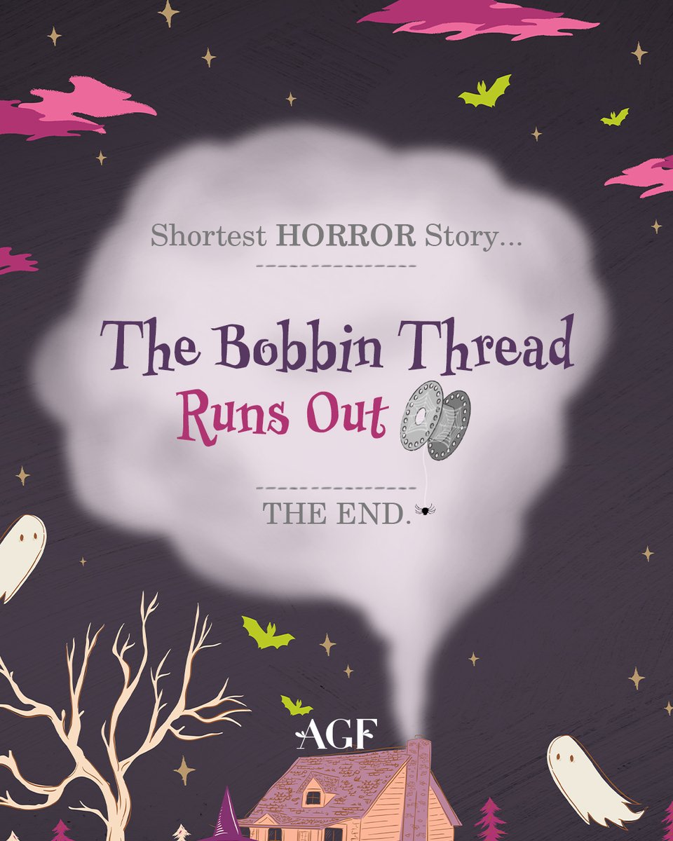 ArtGalleryFab's tweet photo. POV: You're deep in the creative zone, quilting away, and... *cue the dramatic music* your bobbin thread runs out!?!   😂👻 #ScarySewingStories

#ArtGalleryFabrics #QuitersLife #SewingMeme #QuiltingMeme https://t.co/fr7FliXYMz