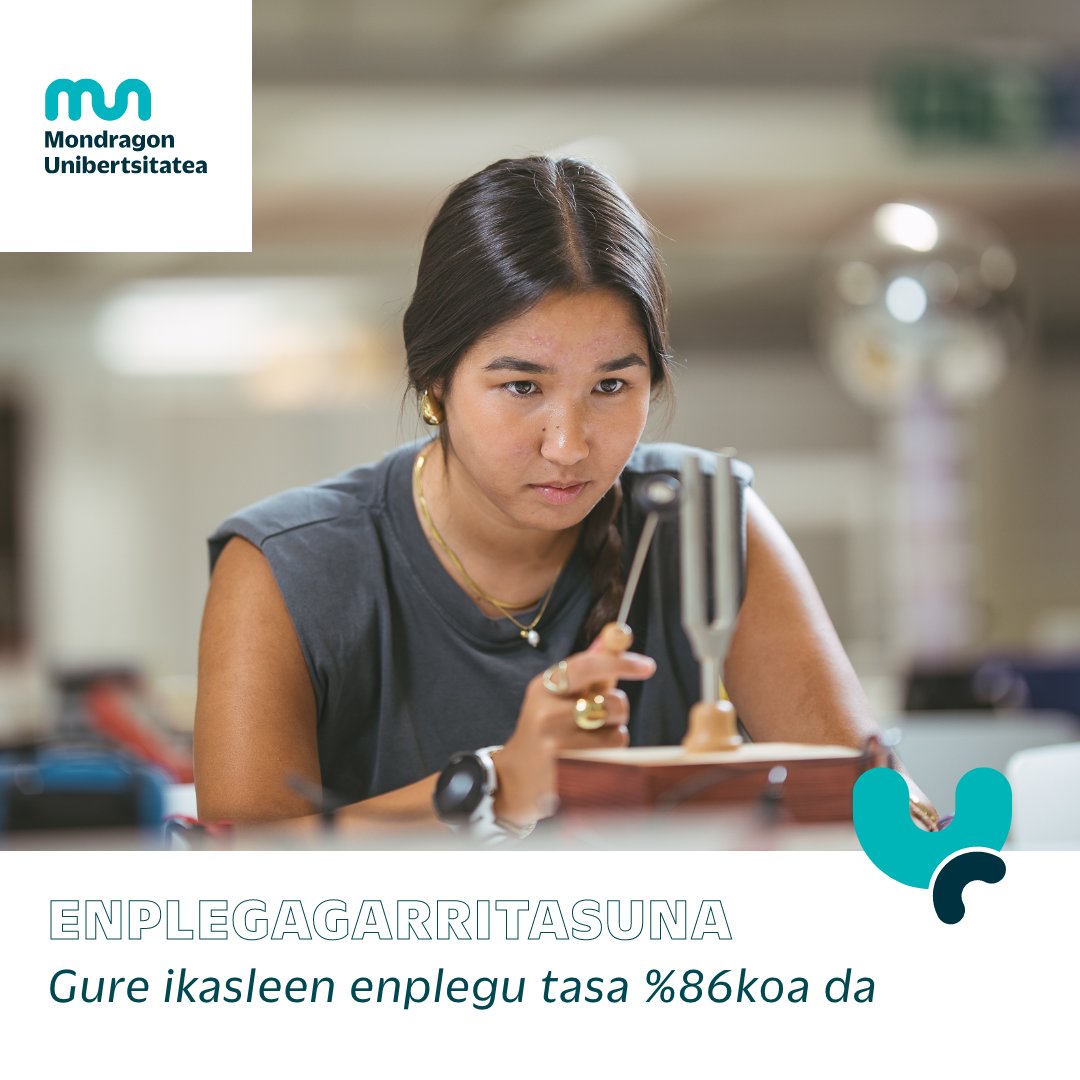 MU_gep's tweet image. Mondragon Unibertsitateko ikasleen enplegu tasa %86koa da.
ow.ly/6v7a50TRoiC

#LearningFromReality