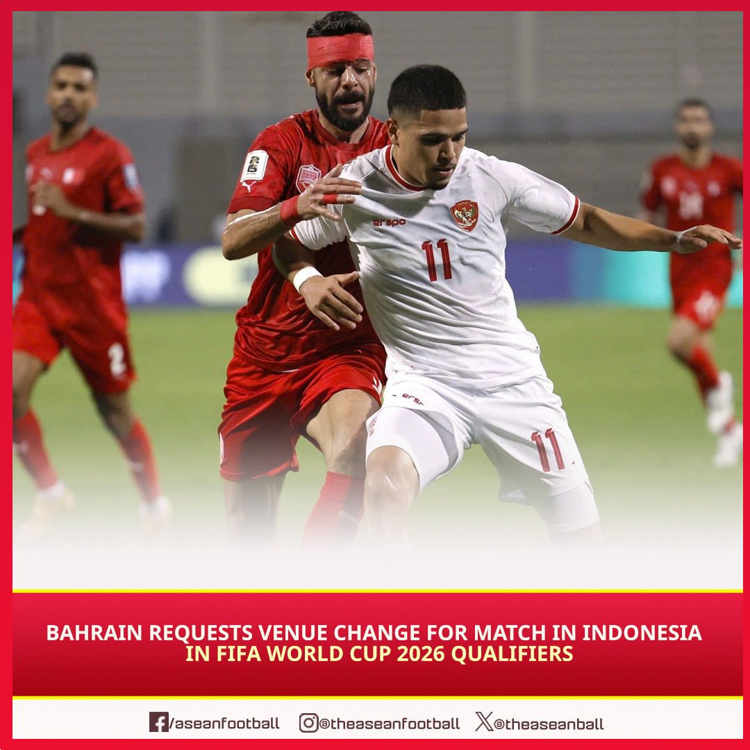 🔥🇧🇭🇮🇩 The Bahraini Football Association has formally requested FIFA to relocate their upcoming World Cup qualifier match against Indonesia in Jakarta on 25 March,2025 to a neutral venue. This request comes in response to concerns over the safety of the Bahraini national team