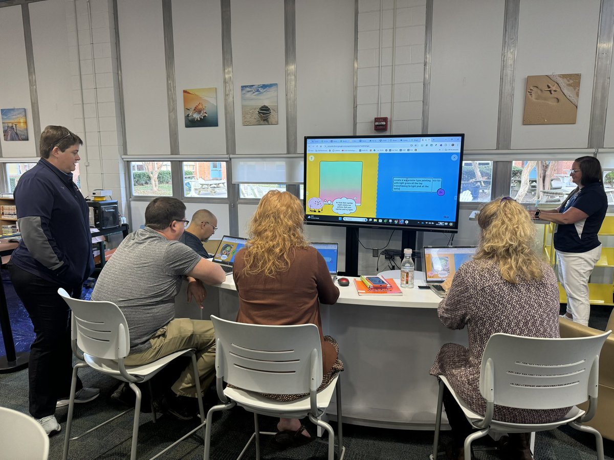 TechTeachVB's tweet image. Workshop Wednesday in full swing @FirstColonialHS offering 3 time slots throughout the day to join #vbits to learn how AI tools can support teacher productivity and creativity.
@BarbBesal @Vbflock