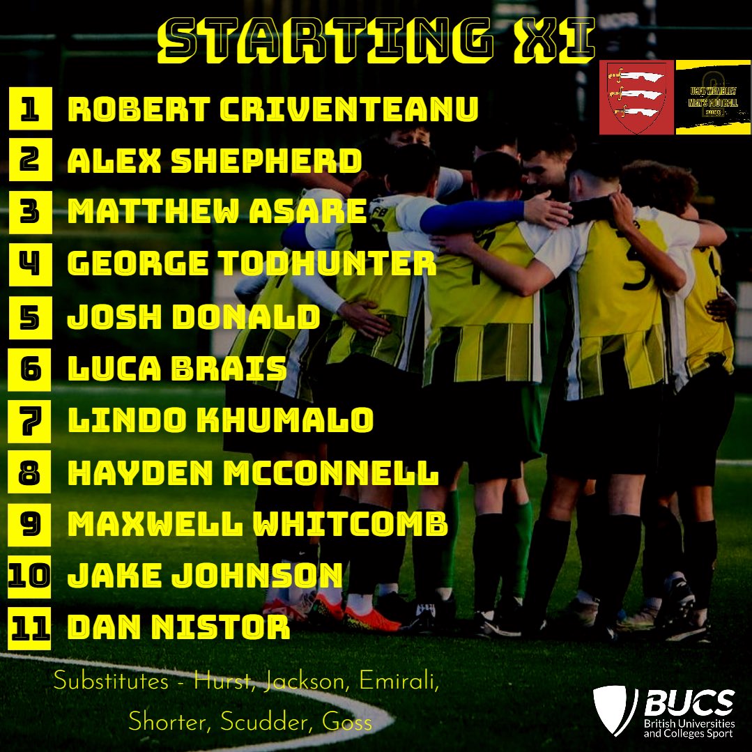 🚨 TEAM NEWS 

1️⃣ Robini and Willcox name one change as Criventeanu replaces Santos between the sticks

#UpTheSeconds #UpTheWembley #UCFB