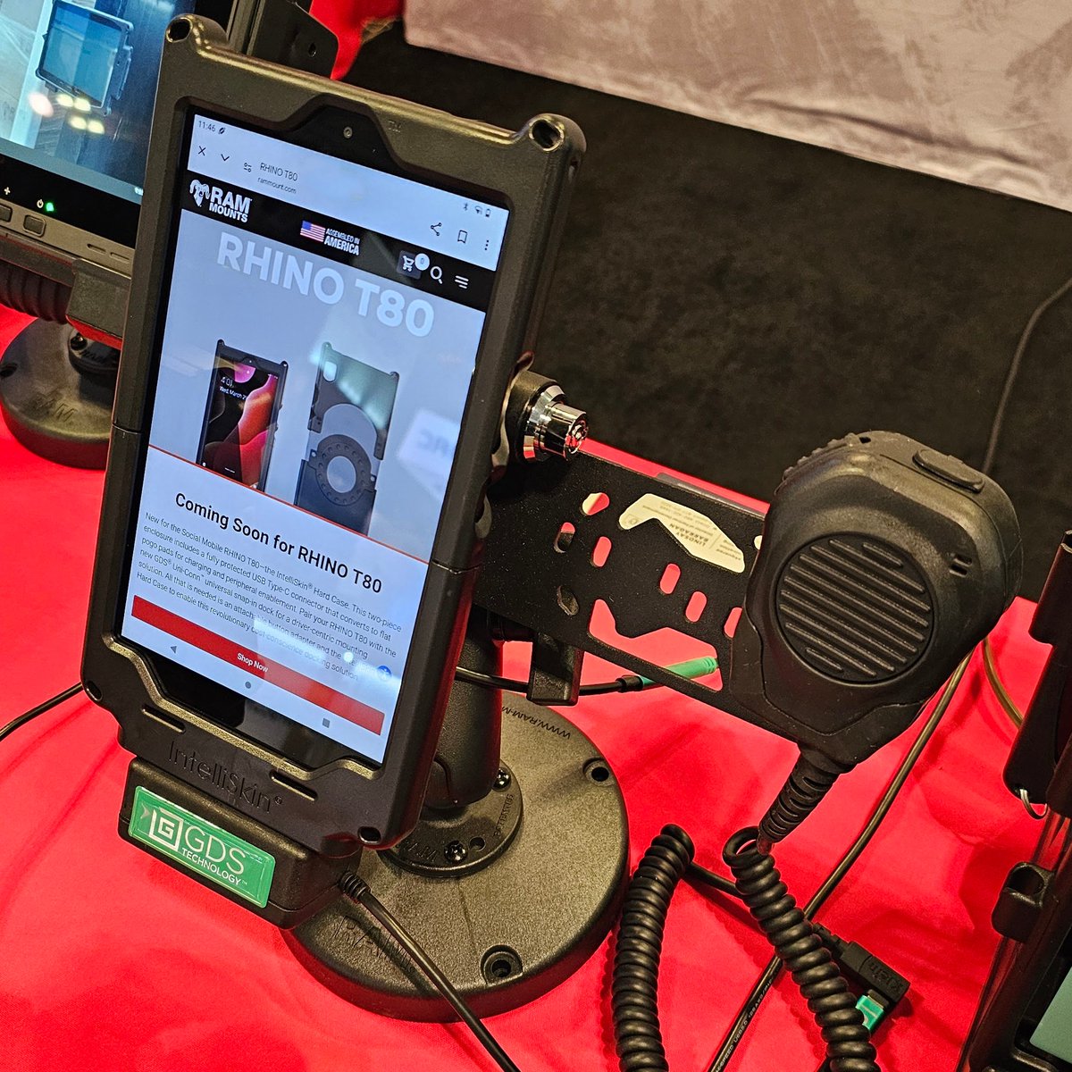 socialmobile_'s tweet image. A huge thank you to the @RAMMounts team for showcasing the RHINO T80 as part of their form-fit docking solutions at the @TRUCKINGdotORG Conference &amp;amp; Exhibition!

Learn more: bit.ly/3YnyroN

 #FleetManagement #MobileSolutions #EnterpriseMobility