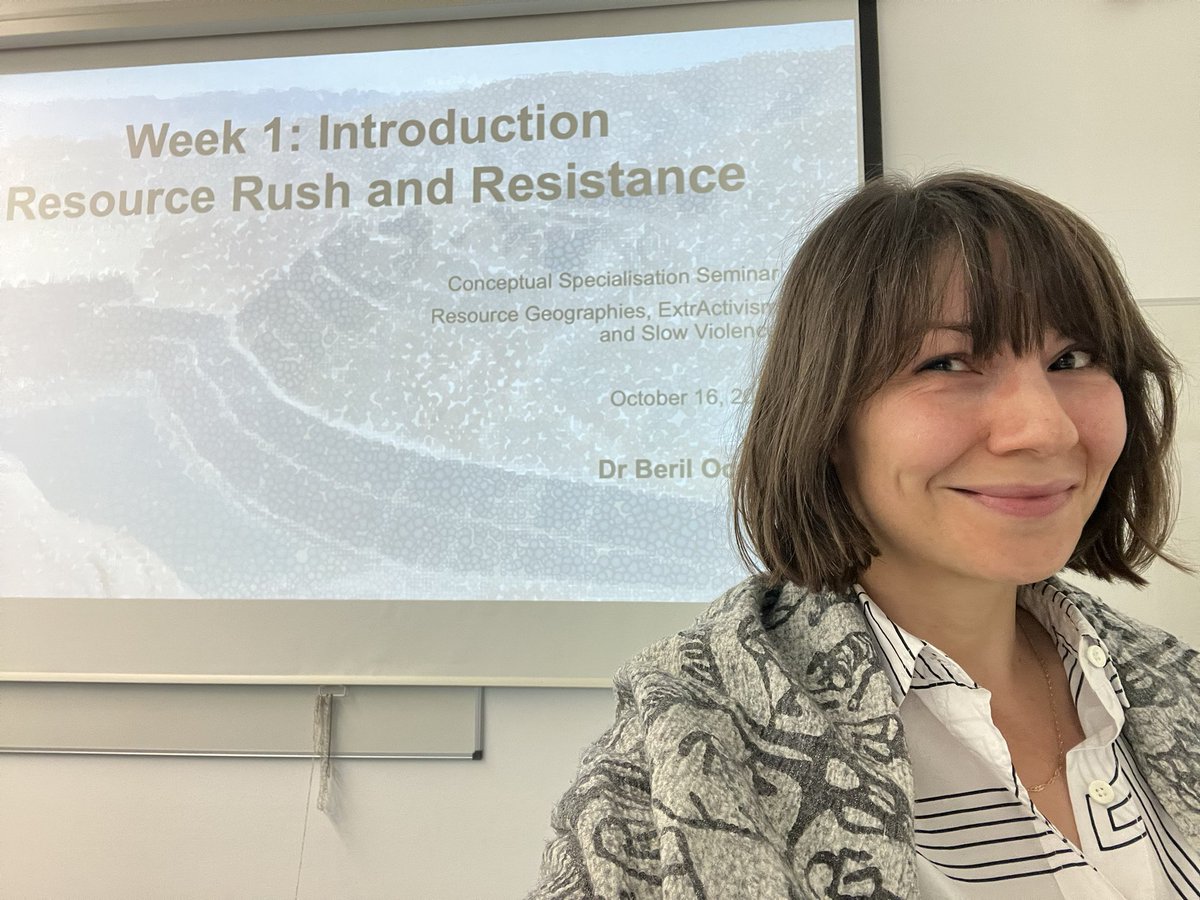Overjoyed October part 1: so thrilled to be teaching a new course at <a href="/FU_Berlin/">Freie Universität</a> on „Resource Geographies, ExtrActivism &amp; Slow Violence“ for geography students. Feel alive! I did not see this coming the way the year started. Stay tuned for more news 🤩 Next up from Vienna