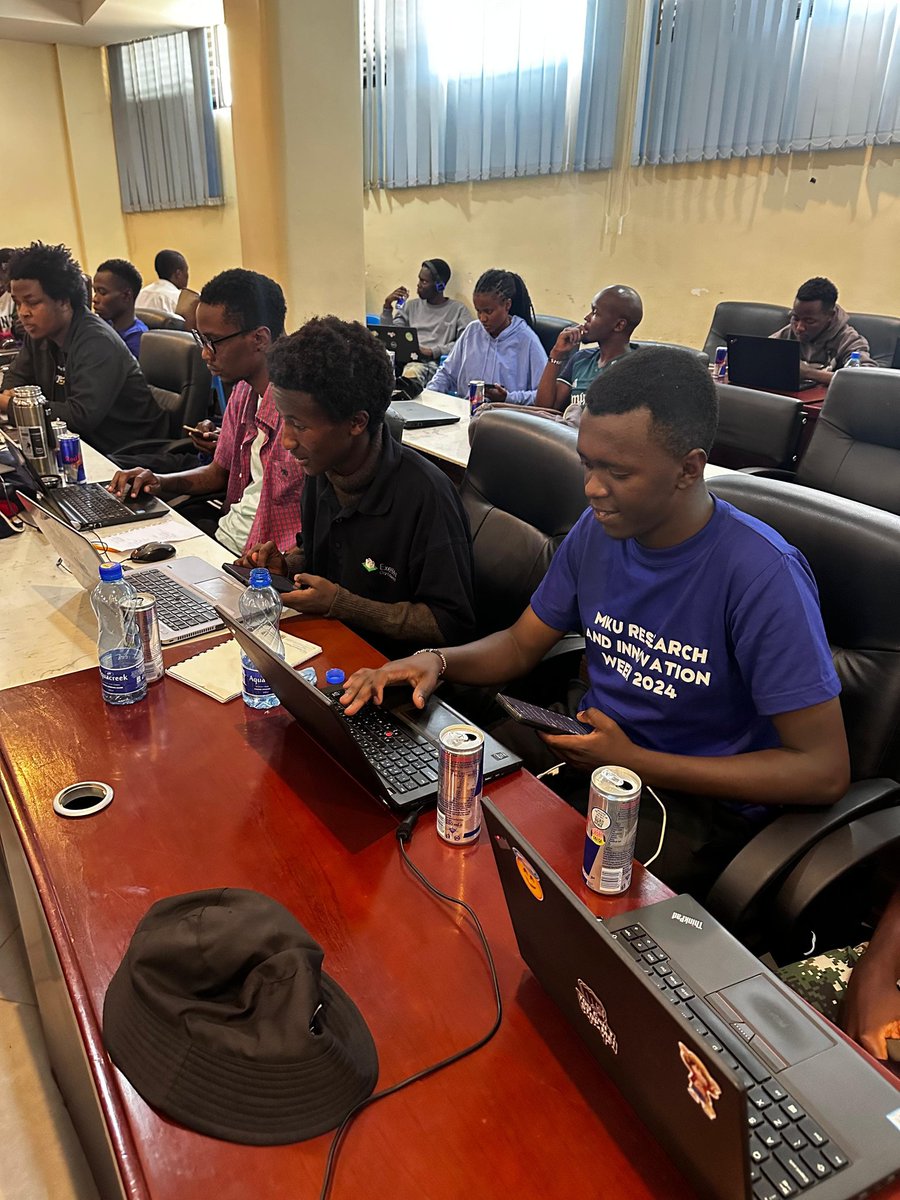 gdsc_mku's tweet photo. "Day 2 of the Hackathon was a blast! 🚀 The creativity and innovation from all teams made the event a huge success. A big thank you to redbull for keeping us energized with their refreshing drinks!  #Hackathon #buildwithai
@MountKenyaUni
@redbull https://t.co/bZfWs6GoWI