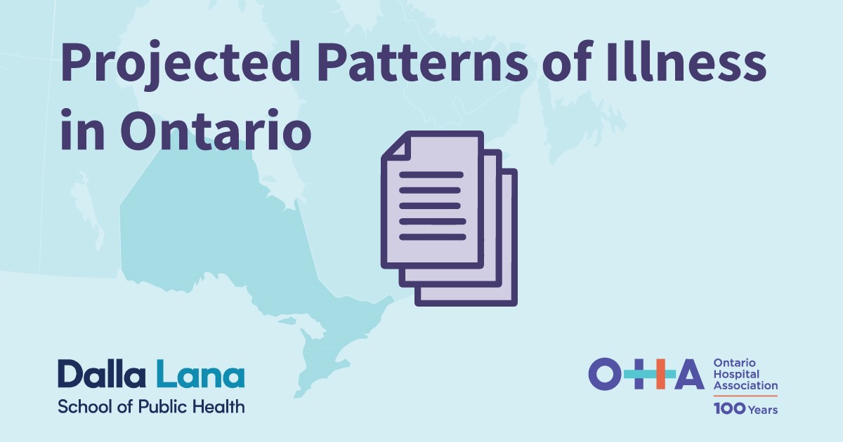 A new study by <a href="/UofT_dlsph/">U of T Public Health</a>, commissioned by the OHA, finds that millions more Ontarians will be living with chronic illness in the next 20 years. The findings have sobering implications for our health care system, which will face significant pressure. A thread (1/4):