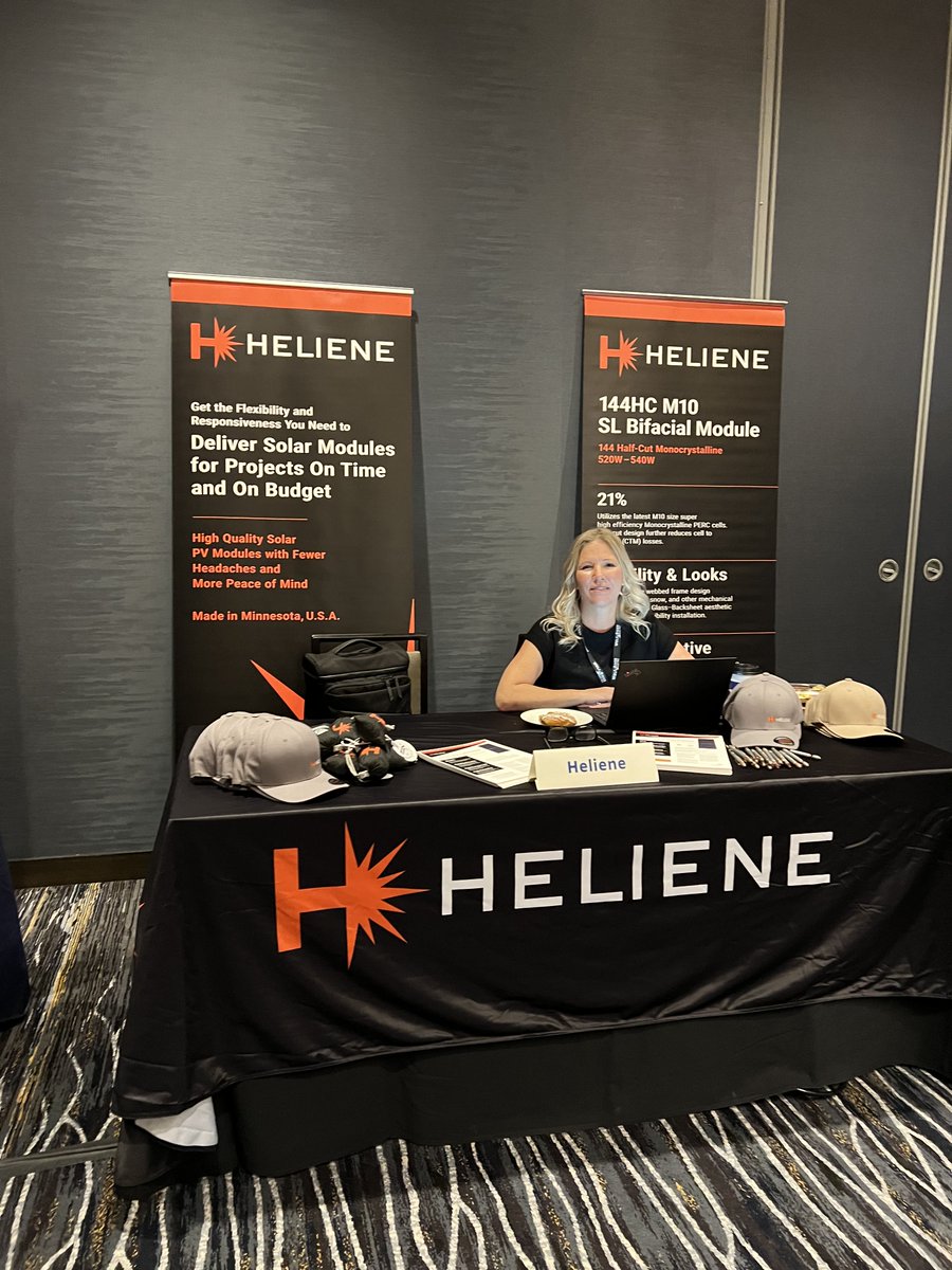 helienesolar's tweet photo. ๐ธA few great shots from MnSEIAโs #GatewaytoSolar Conference last week!
Missed us the conference? Reach out to sales@heliene.com to set a meeting with our team!
#solarevents #ussolar #madeinAmerica https://t.co/3iqO3YO5jV