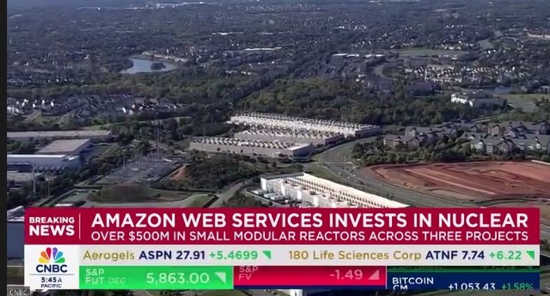 energybants's tweet image. BREAKING: AMAZON MAKES HISTORIC INVESTMENT TO DEPLOY NUCLEAR PLANTS

Amazon has made a direct investment, the first of its kind, into building nuclear reactors to power AI.

Amazon is investing in X-Energy and joining Washington-based nuclear operator Energy Northwest to deploy…
