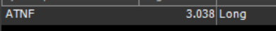 $ATNF my kind of market