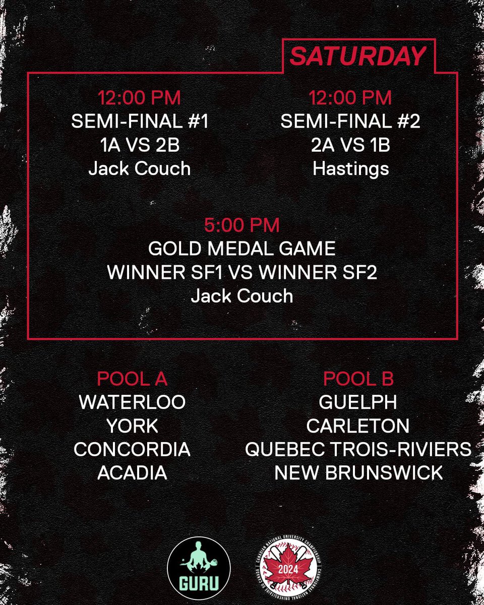 CUNC - Full Schedule