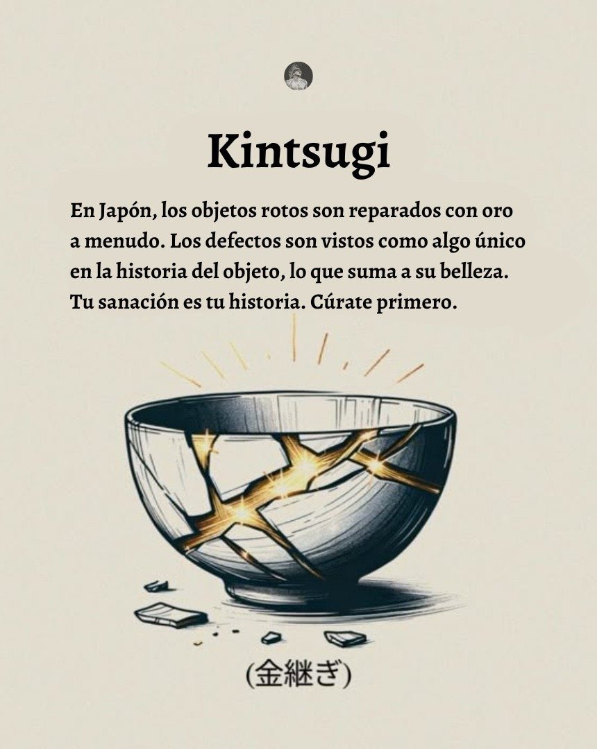 CAJADEVERDADES's tweet image. Kintsugi
En Japón, los objetos rotos son reparados con oro a menudo. Los defectos son vistos como algo único en la historia del objeto, lo que suma a su belleza.
Tu sanación es tu historia. Cúrate primero.