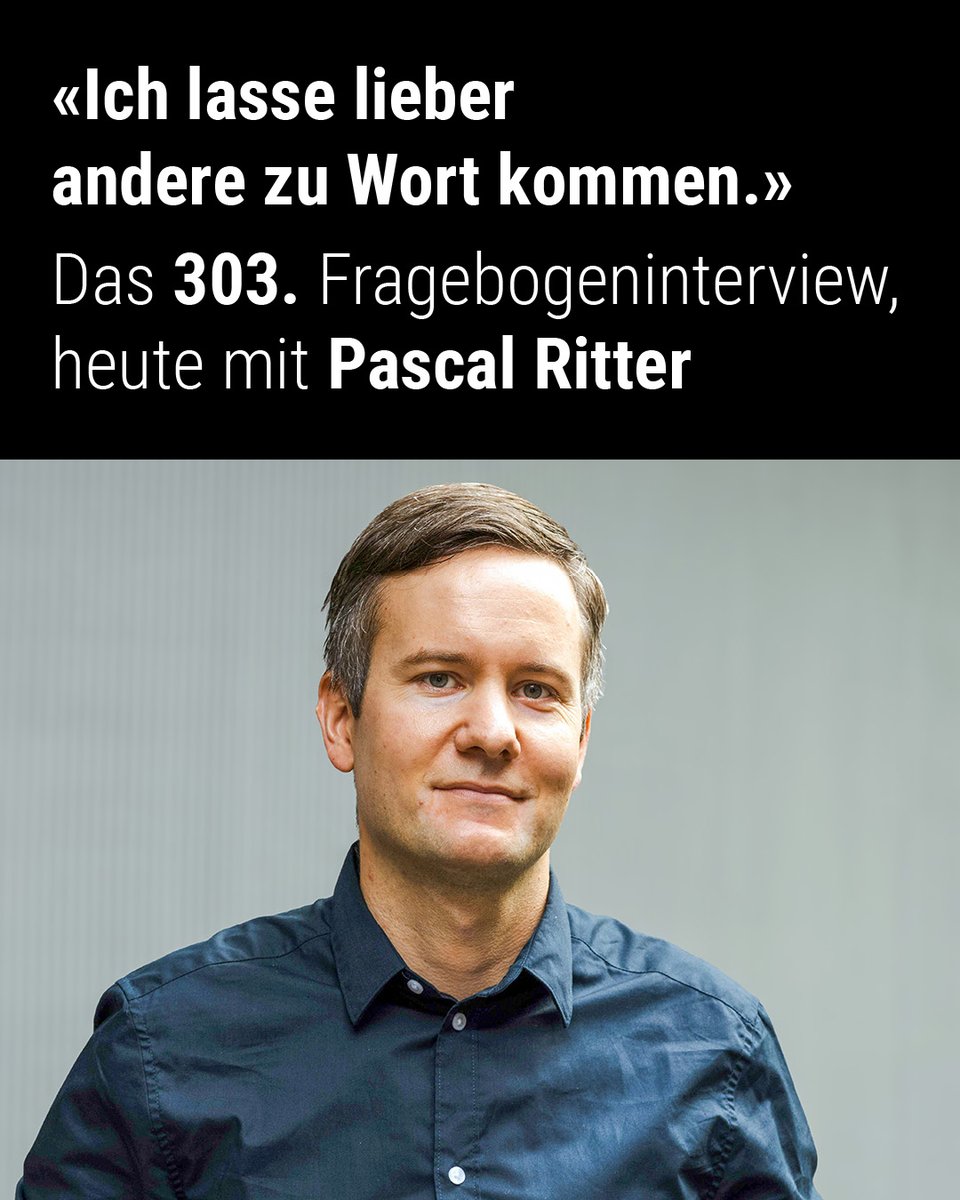 mattzehn's tweet photo. Pascal Ritter: «Ich lasse lieber andere zu Wort kommen.»

Das 303. Fragebogeninterview, heute mit @typeritter, Reporter, Online-Tagesleiter und Blattmacher auf der Zentralredaktion der CH-Media-Zeitungen.
https://t.co/p58cTaCFPZ

Medien #Journalismus #Digitalisierung https://t.co/83QMdAbOK6