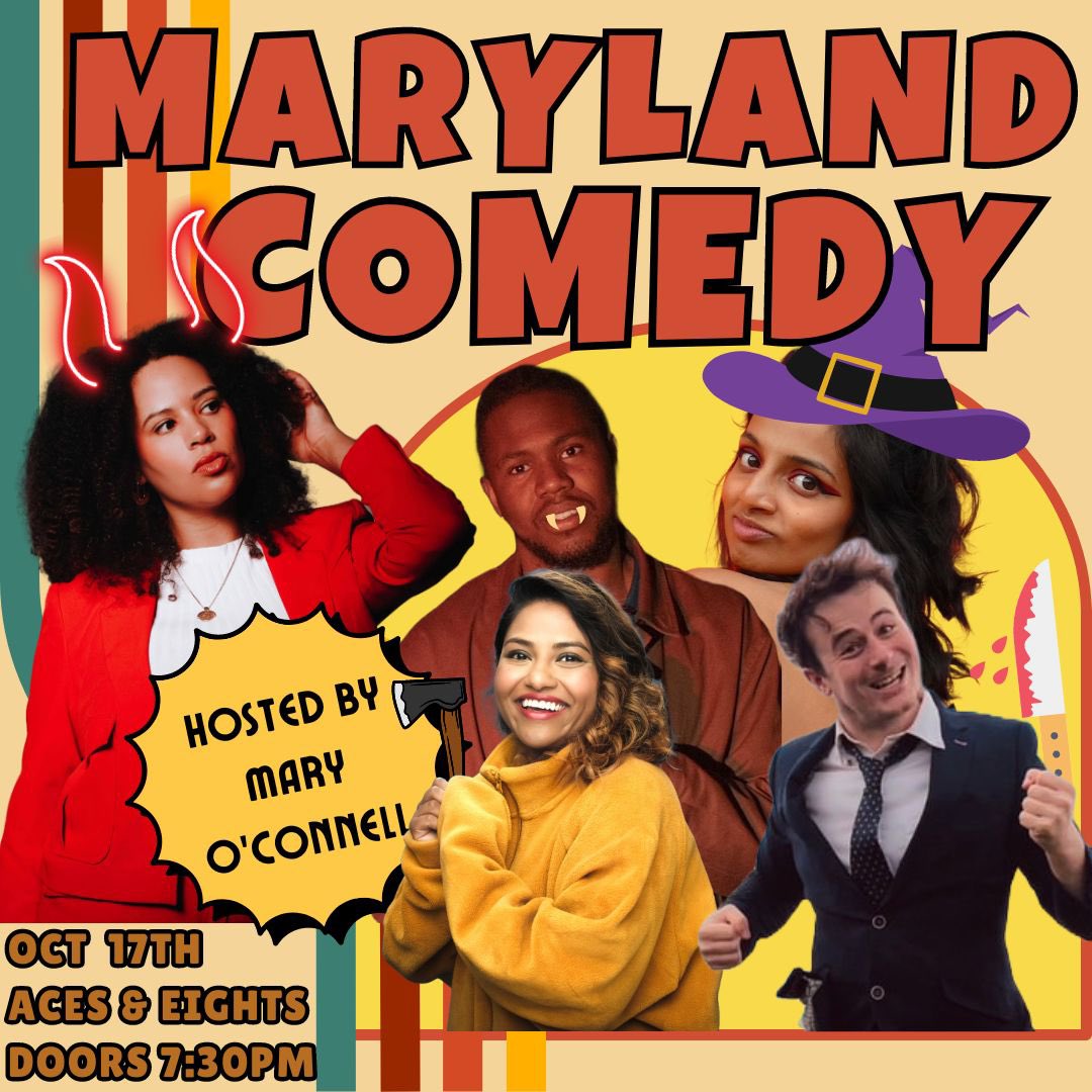Mary O’Connell (@marydoesgigs) on Twitter photo Trick or treat! Maryland is tomorrow <a href="/Aces_Bar/">Aces and Eights Bar</a>
Use code ‘goosebumps’ for a spooky discount
🎟️ bit.ly/3BdJk3z Trick or treat! Maryland is tomorrow <a href="/Aces_Bar/">Aces and Eights Bar</a>
Use code ‘goosebumps’ for a spooky discount
🎟️ bit.ly/3BdJk3z
