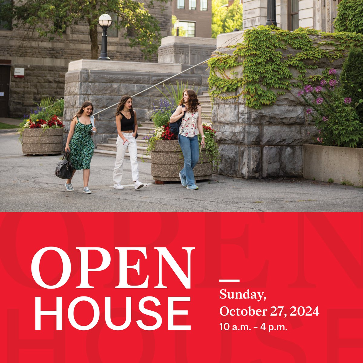 Join us at the McGill Open House Sunday October 27 to learn more about undergraduate programs in Geography, Urban studies and Sustainability, Science and Society. Register here. We are excited to welcome you to our beautiful campus!
<a href="/mcgillu/">McGill University</a> <a href="/McGillScience/">McGill Science</a>