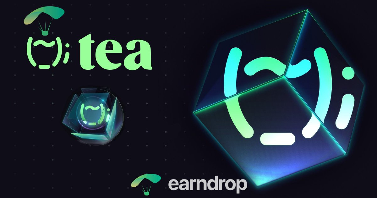 Earndrop_io's tweet photo. Airdrop Strategy #38: @teaprotocol 🪂

• Tea Protocol  (similar to Gitcoin)
• Binance Labs backed
• Token CONFIRMED 👀, more below

👇 How to interact for a potential airdrop: https://t.co/Gg6hehzCBN