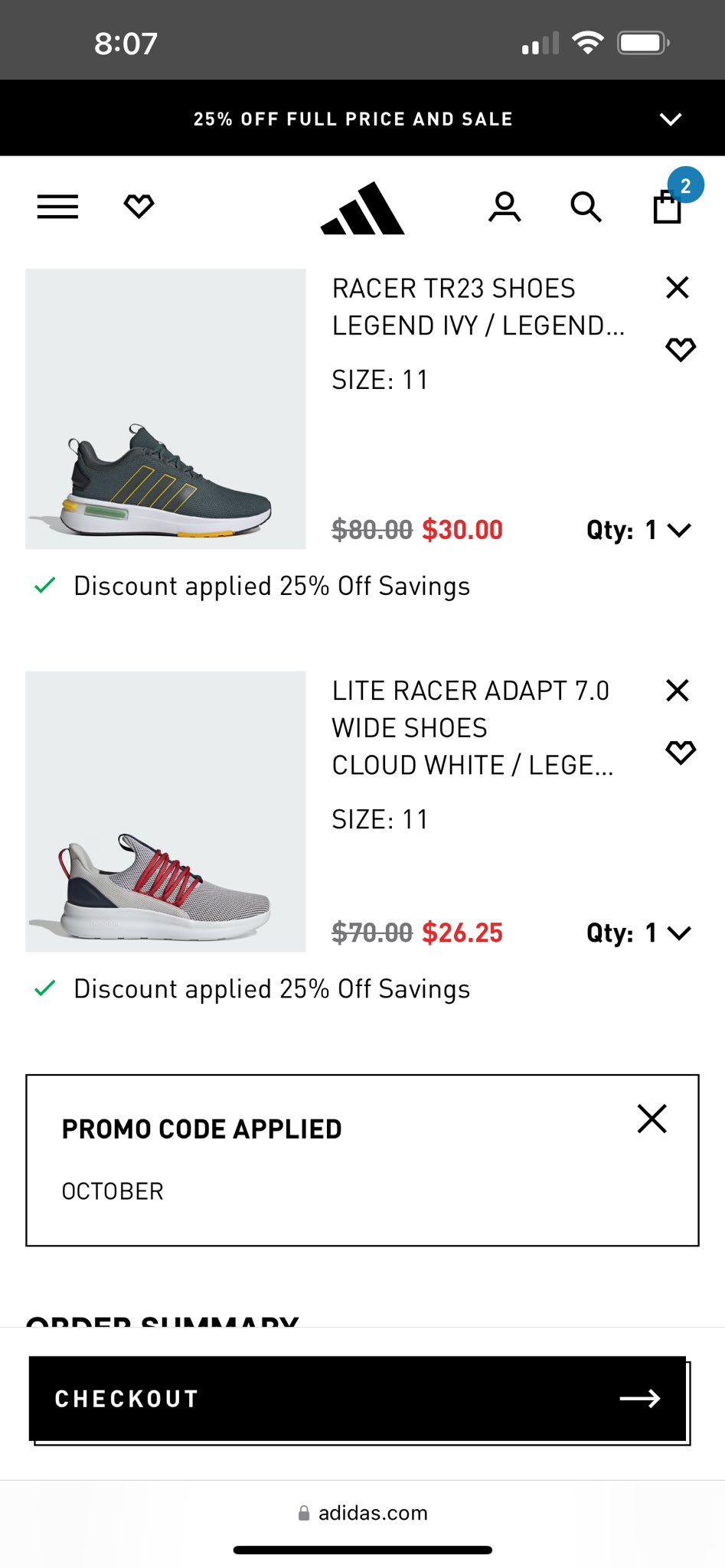 BaseballHistoryNut on X Today Adidas has a pretty good sale going on where you get 25 off on regular priced items and sale priced items with coupon OCTOBER at checkout This is