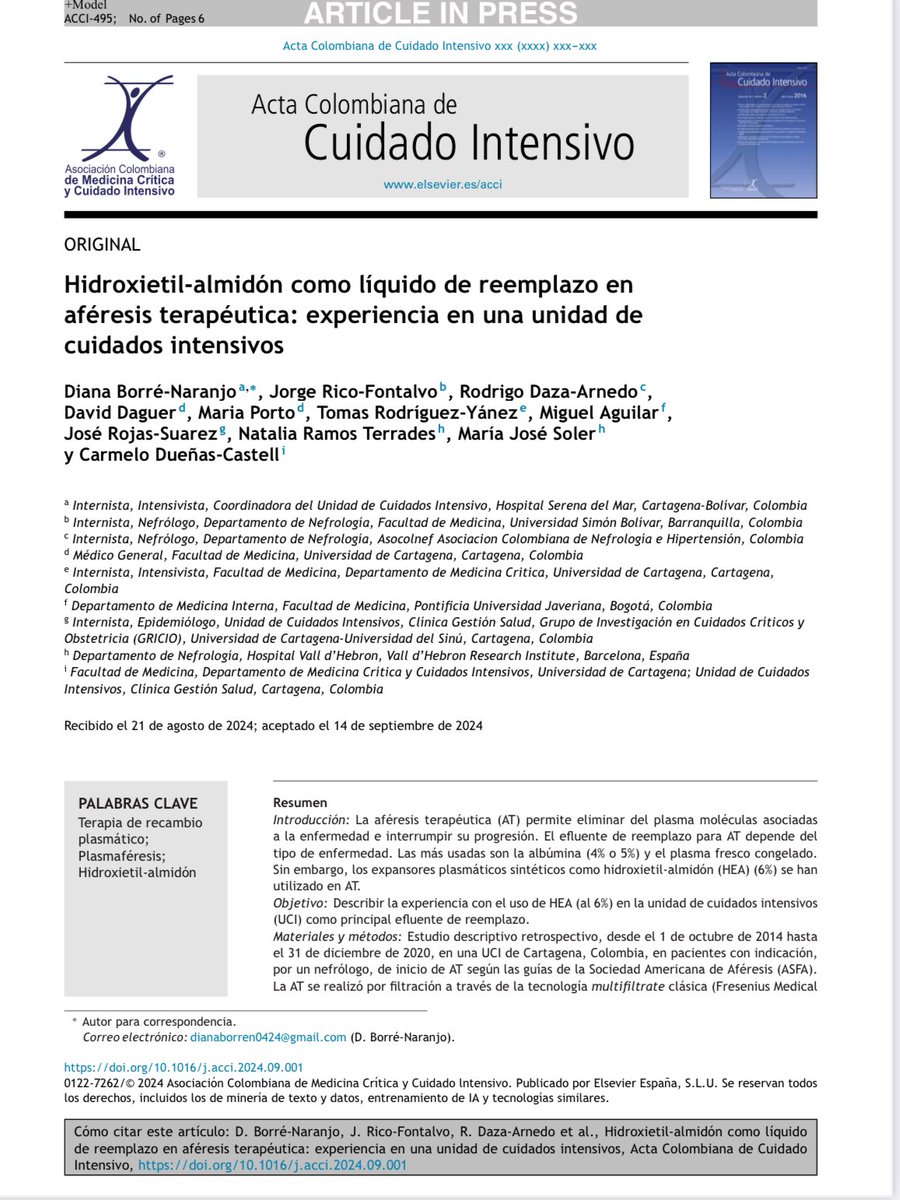 Dr Jorge Rico Fontalvo. MD.FISN. FSLANH , PhD (@jorgericof) on Twitter photo Les comparto artículo original . Revista Acta Colombiana de cuidado intensivo . sciencedirect.com/science/articl…. <a href="/PepaSolerR/">Maria Jose Soler</a> <a href="/Natalia55548118/">Natalia Ramos</a> <a href="/crdc2001/">carmelo</a> . Les comparto artículo original . Revista Acta Colombiana de cuidado intensivo . sciencedirect.com/science/articl…. <a href="/PepaSolerR/">Maria Jose Soler</a> <a href="/Natalia55548118/">Natalia Ramos</a> <a href="/crdc2001/">carmelo</a> .