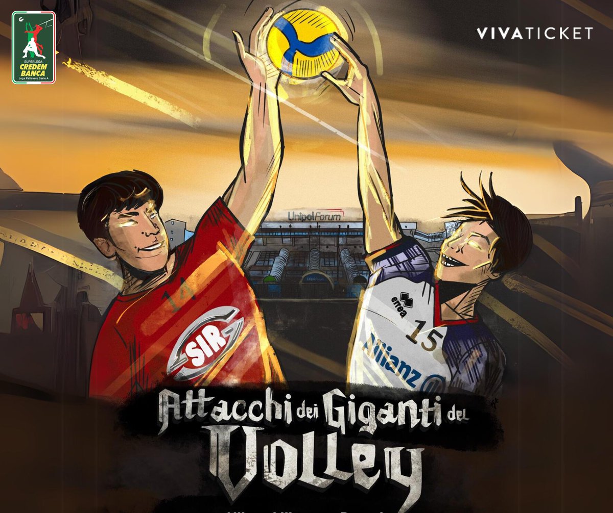 I giganti del volley stanno arrivando
ユニポール•フォールムの壁がゆれている！
バレーボールの巨人達が向かっている！

🇯🇵Arrivi dal Giappone?Presto di sveleremo qualcosa di speciale
日本から来ますか？
近々、特別な事が明らかになるでしょう...
次の発表まで、もう少し待って！