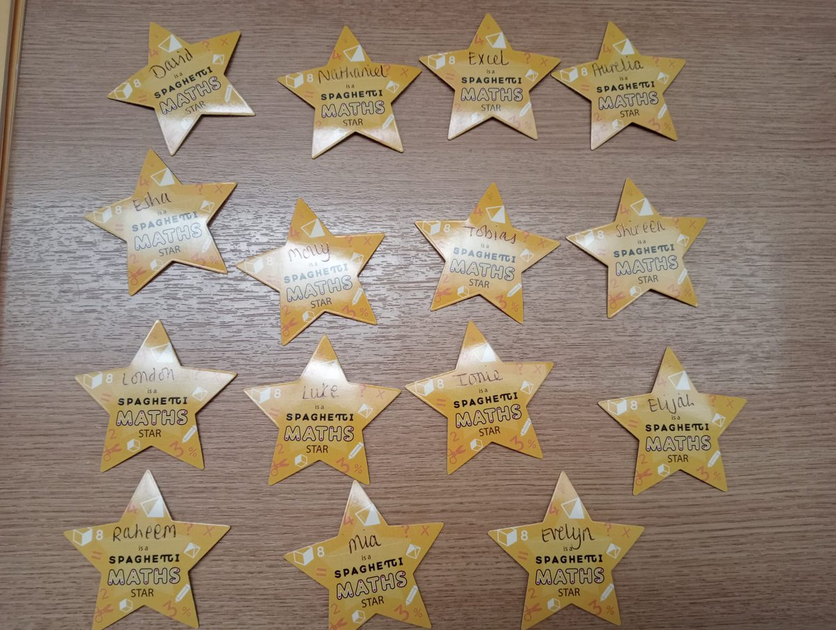 Well done to all of our amazing Spaghetti Mathematicians <a href="/StPatricksNotts/">Saint Patrick’s Primary</a> who have attended our after school clubs this half term - you're all Spaghetti Maths stars!