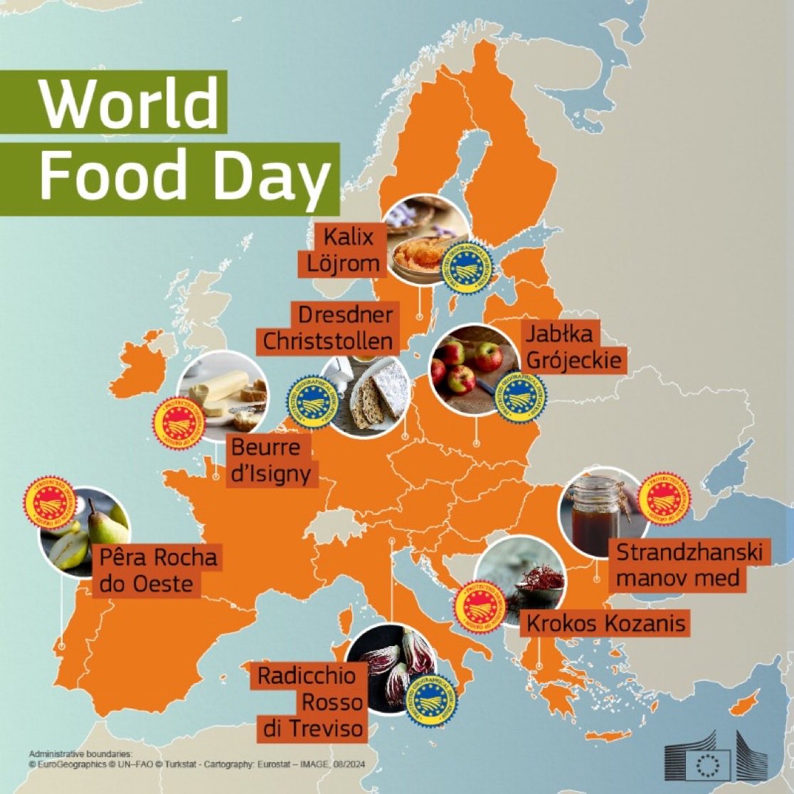 PressGreekEmbas's tweet photo. #WorldFoodDay
Celebrating traditional🇪🇺foods, protected by geographical indications
🔸origins
🔸quality
🔸traditional knowhow
#Krokos Kozanis 💮 from 🇬🇷 produces saffron & is known for its particularly high quality colour & strong flavour
@EU_Commission https://t.co/O8miRpNzDC