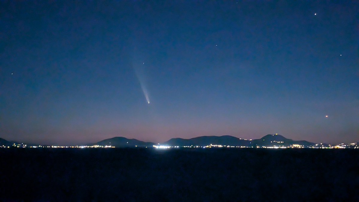 Cometa Tsuchinshan-Atlas desde Corfú ☄️ 😊