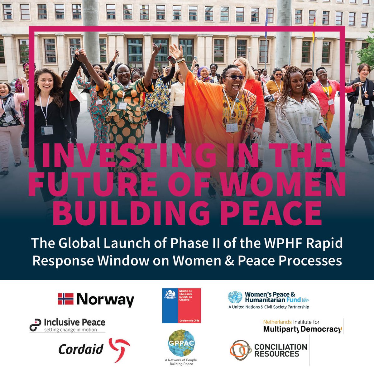 wphfund's tweet photo. 5β£ years ago, @wphfund launched its #RapidResponse πͺ to increase women's participation in peacebuilding worldwide.
We look forward 2 celebrating the π impact & launch of Phase II of this innovative mechanism w/ our #RRW INGO & CSO partners on the sidelines of @GenevaPeaceWeek! https://t.co/5ROHpV9w8R