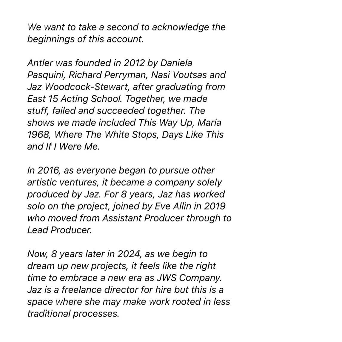 jaz woodcock-stewart company tweet media