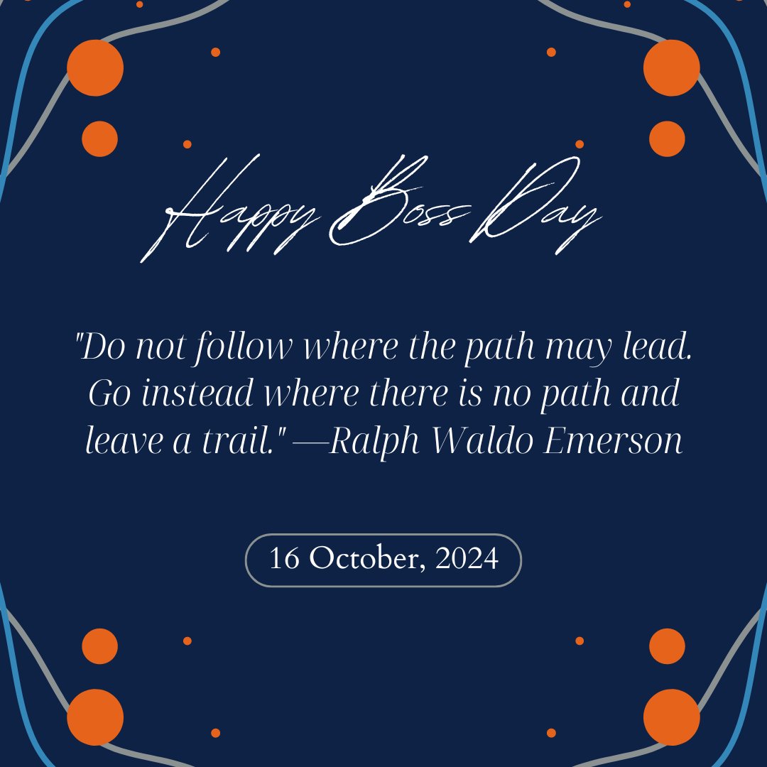 Happy National Boss Day to our trailblazing leaders here at Occidental Management!