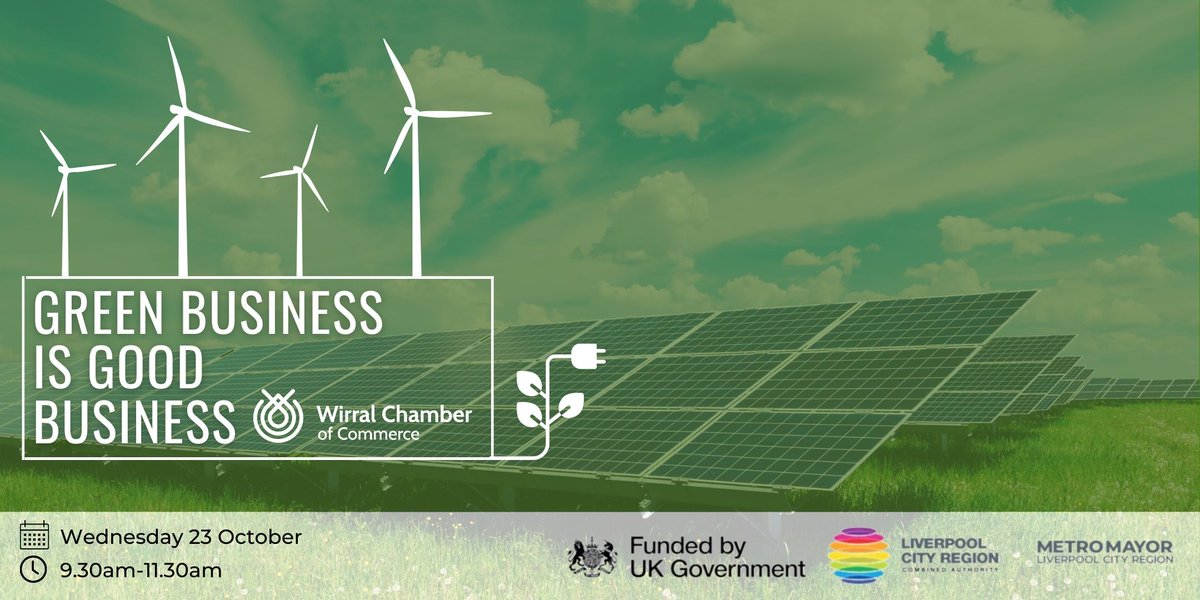 Becoming more environmentally responsible can help businesses save money, create healthier workplaces and enhance your organisations image. 

Join us to learn about the practical ways you can reduced your emissions

📅 Wednesday 23 October ⏰9.30am 

eventbrite.co.uk/e/green-busine…