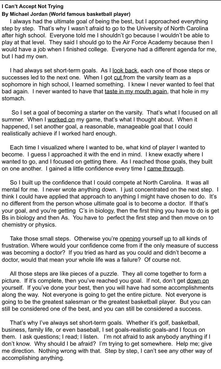 AlexAuerbachPhD's tweet image. Michael Jordan on the mindset work it takes to become the 🐐