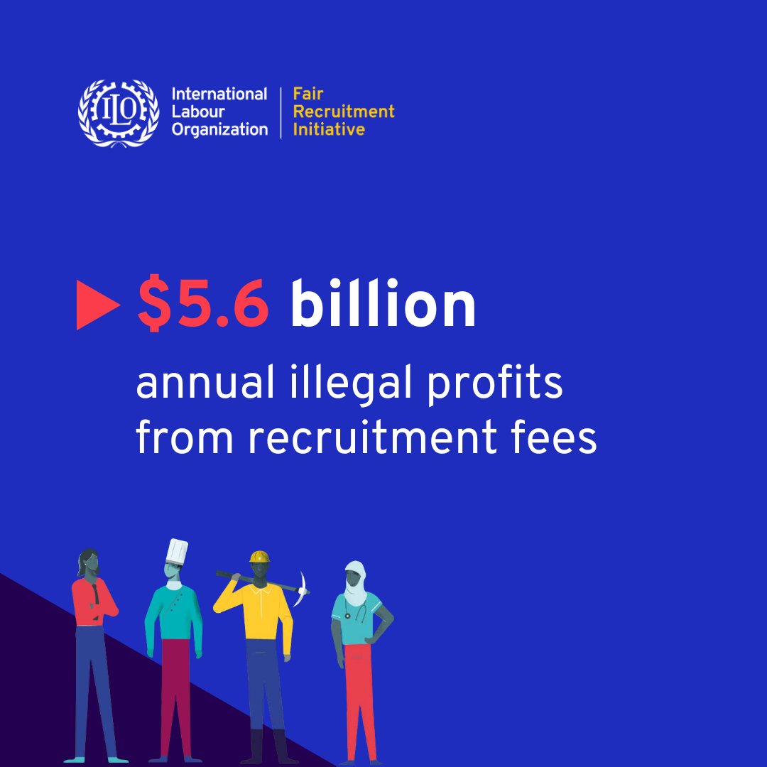🚨 Recruitment fees generate $5.6B in illegal profits annually. How can recruitment be regulated? 

Discover the new global study which examines practices and regulations in 110 countries, providing key insights across sectors, regions, and nations.

ow.ly/GJGk50TKH9w