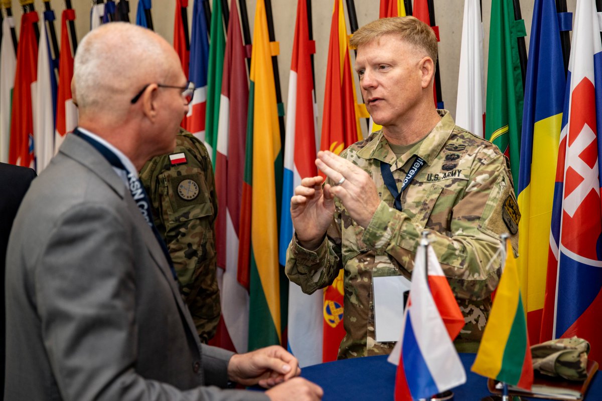 JsecNato's tweet photo. Day 2 of the #RSN Fall Conference in the #WilhelmsburgBarracks is running with academics, side-talks and individual discussions. Read more about the Reinforcement and Sustainment Network:  https://t.co/JjPLd7XmYU

#WeAreNATO 
#StrongerTogether 

📸by OR-4 Süpple https://t.co/nf4iLjSGdA