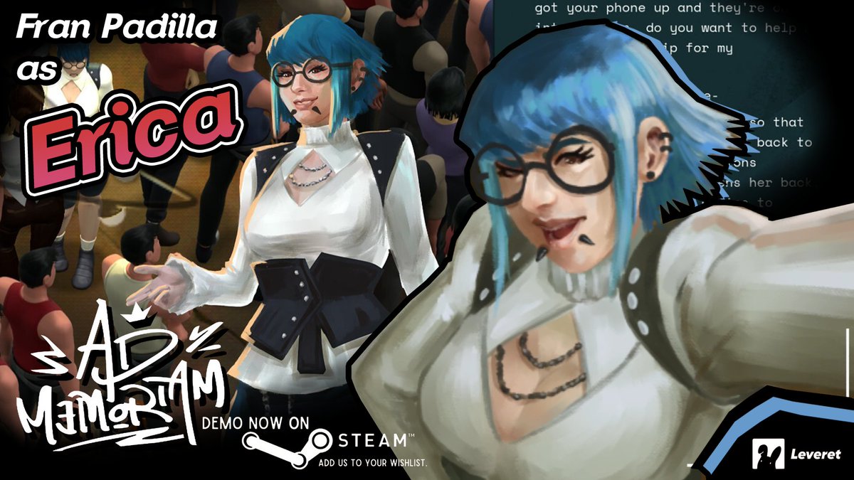👋 HELLO EVERYONE ~🎵

You get to hear me as the bubbly vlogger Erica (who conveniently does the trailer VO) for Ad Memoriam, a mystery thriller coming out this #steamnextfest!

This is a full 🇵🇭Filipino #gamedev production by <a href="/leveretgroup/">Leveret Group</a> !! Please check it out!~

#voiceacting