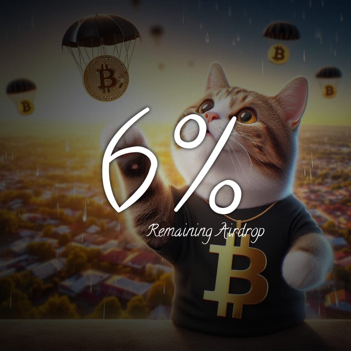 TheSUDOZ's tweet image. Airdrop claim is Here.🎉 (6%)

✅Follow
✅Like,RT &amp;amp; Tag User $CAT
✅Fill Form
✅forms.gle/SAqXR5Z72ciucA…

Reward will be distributed 1900+ user. $CAT #Airdrop