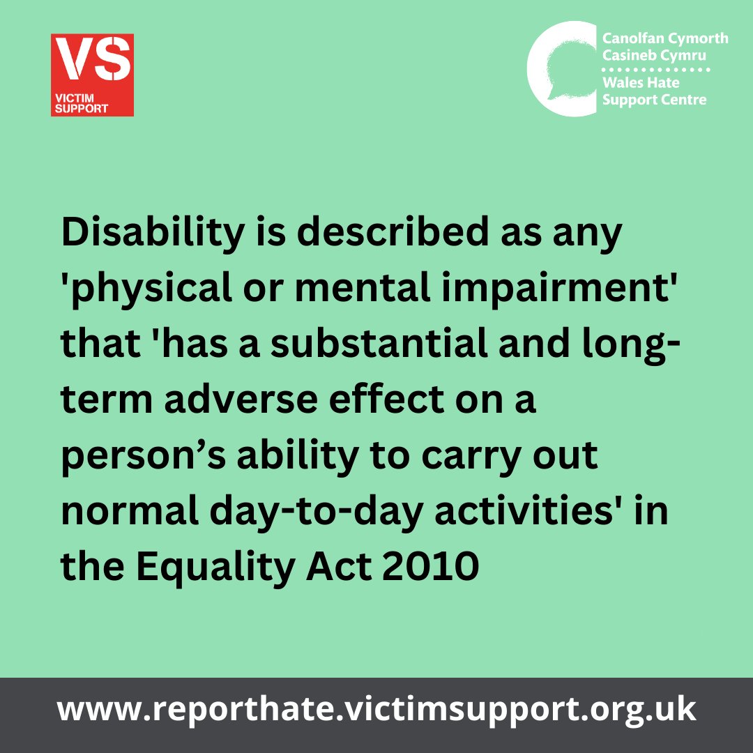 BlaenauGwentCBC's tweet photo. What are hate crimes and incidences targeted at someone’s disability? 
#NationalHCAW #SafePlaceForAll #HateHurtsWales https://t.co/AZms3wIZwV