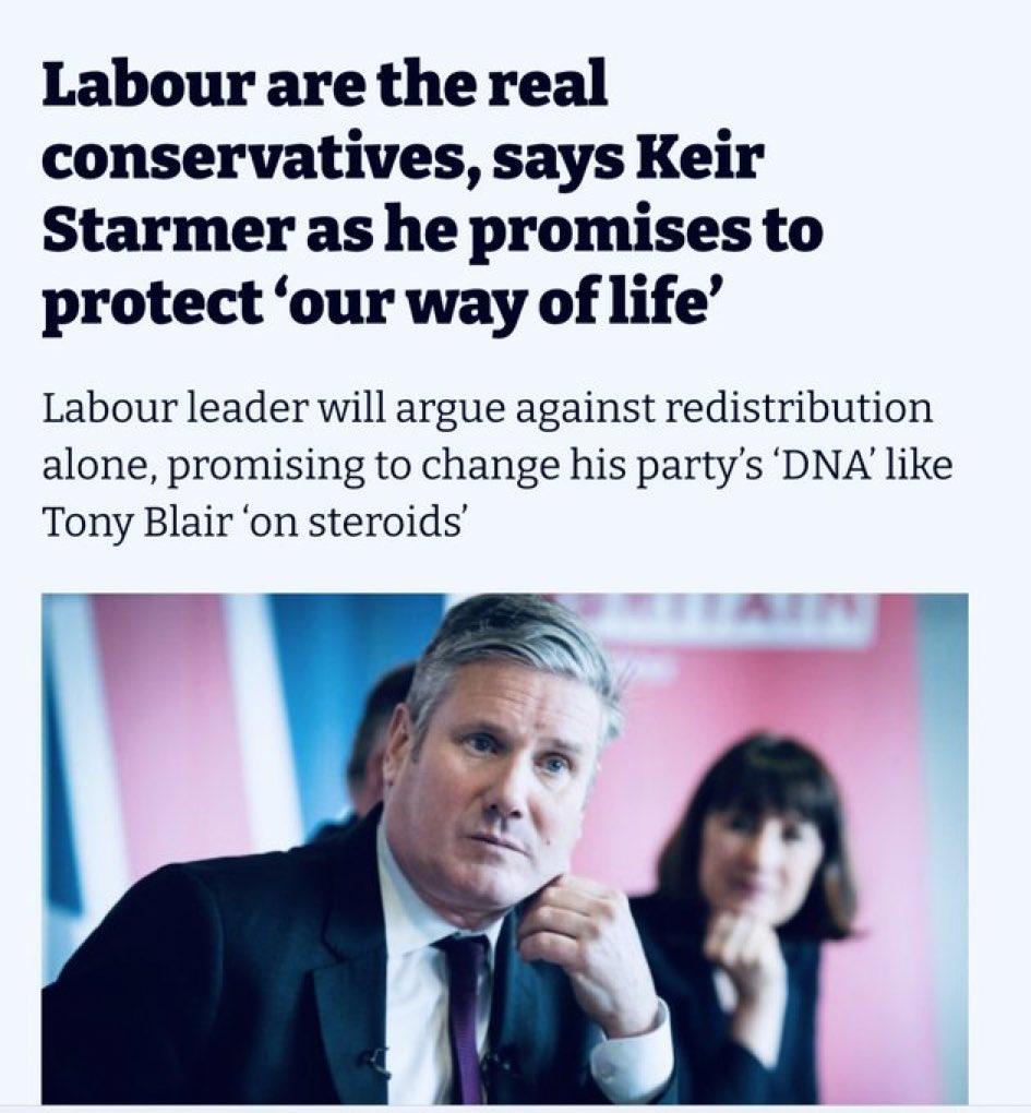First honest thing Keir Starmer has said. As someone who grew up in a Labour household and believed Labour were the party of ordinary people and minorities, I NEVER thought I’d hear a Labour leader oppose the redistribution of wealth.
Ultimately though, this is going to end in