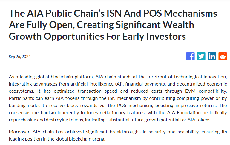 🚀AIA Chain featured in the media! Our ISN &amp; Pos mechanisms are fully open, creating exciting wealth growth opportunities for early investors! 🪙

Read more about how AIA Chain is driving innovation: asiashift.com/news/the-aia-p…